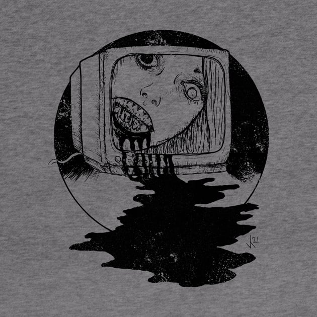 TV set (Black print) by Bloody Savage